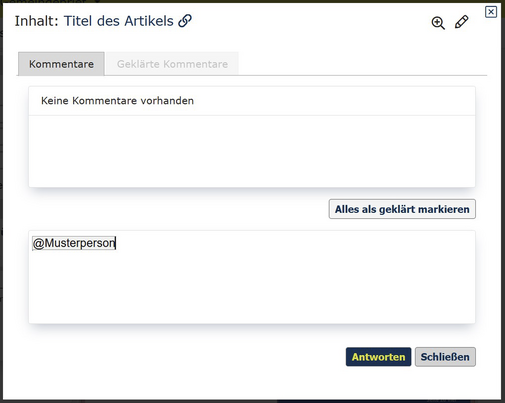 Kommentarfenster