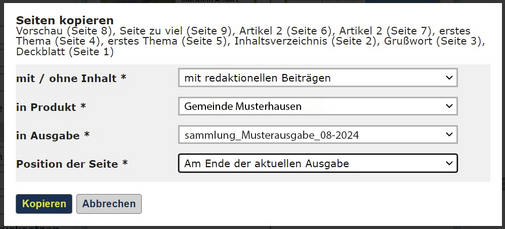 In sammlung kopieren