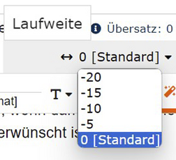 Laufweite