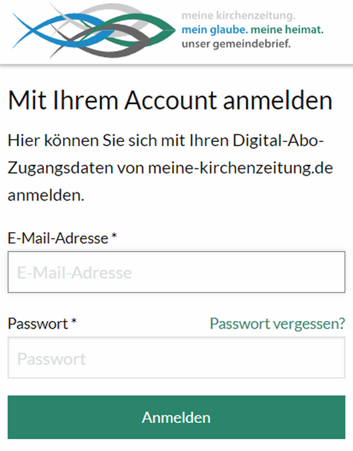 Mit portal anmelden